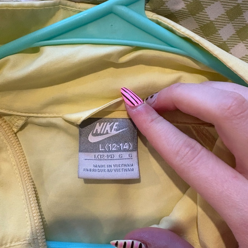 Nike Vibrant Yellow Zip-Up Jacket